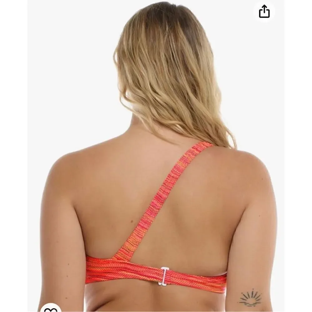Body Glove Women's Standard Malia One Shoulder Bikini Top Swimsuit